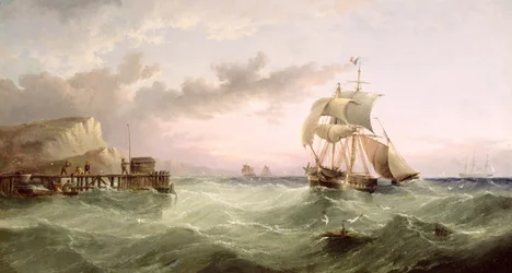 Shipping off Speeton Cliffs, Yorkshire